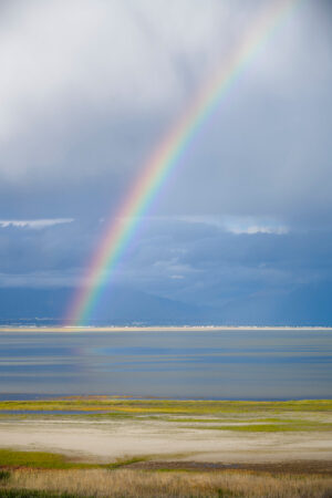 Rainbow Over the Great Salt Lake