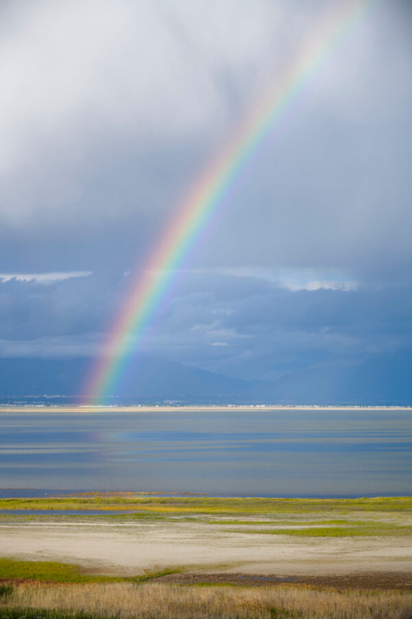 Rainbow Over the Great Salt Lake